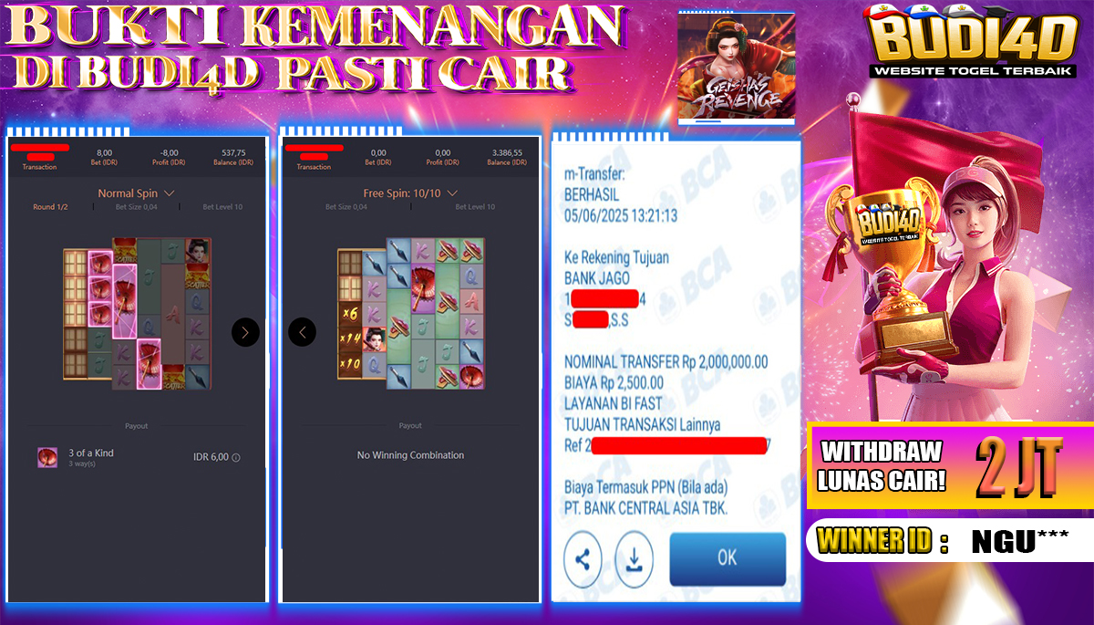 BUDI4D JACKPOT SLOT PGSOFT GEISHA REVENGE Rp.2.000.000,- LUNAS